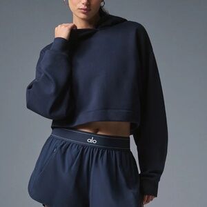 Alo Yoga navy bae hoodie